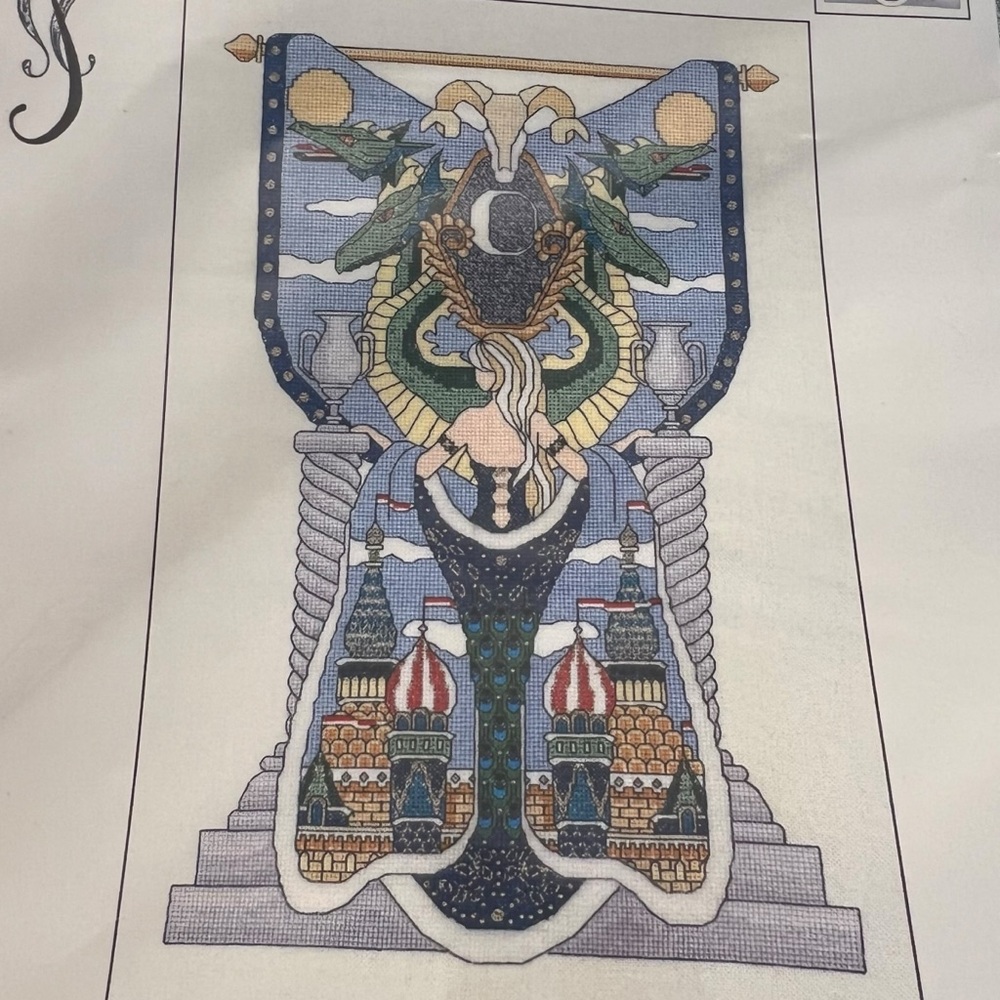 Fanta Cat Idletime Designs Illusions‎ Cross Stitch Chart TRANSFORMATION Fantasy